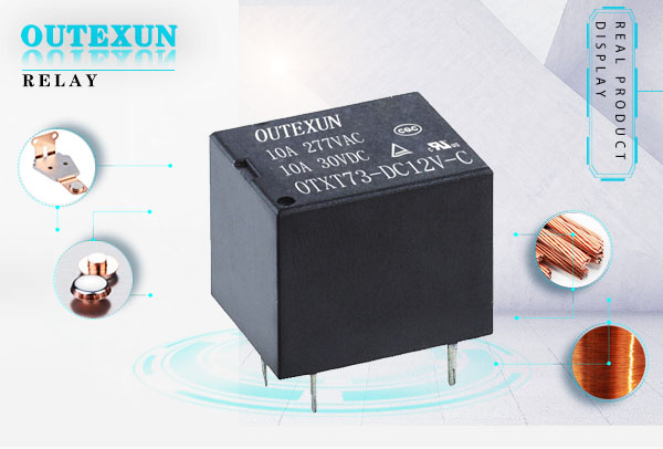 OTXT73继电器---4脚四脚五脚5脚3V5V9V12V24V48V10A7A15A常开常闭转换19.5*15.5*15.3小型继电器