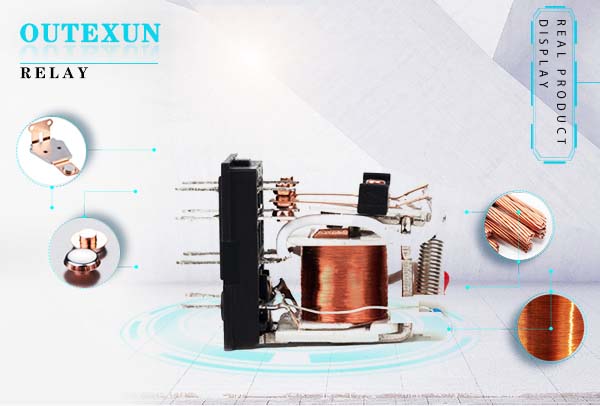 OTX13F继电器--8脚八脚3V5V9V12V24V48V110V220V10A常开常闭转换28×21.5×35,OUTEXUN,YYH,OTX电磁功率继电器,透明壳工业继电器