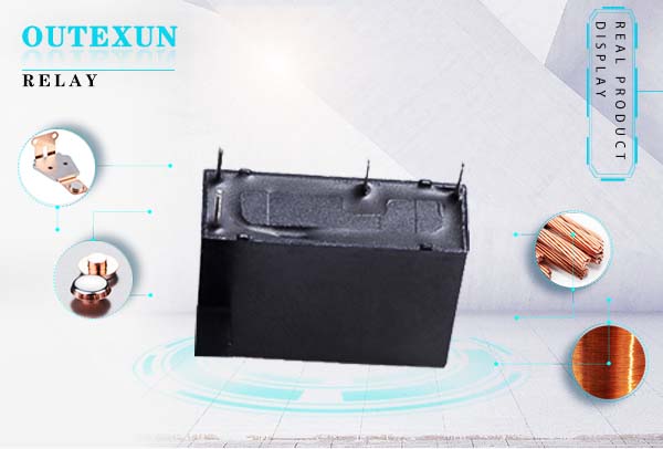OTX46F继电器--4脚四脚3V5V9V12V24V48V10A常开20.5 x 7.2 x 15.3,OUTEXUN,YYH,OTX电磁功率继电器,