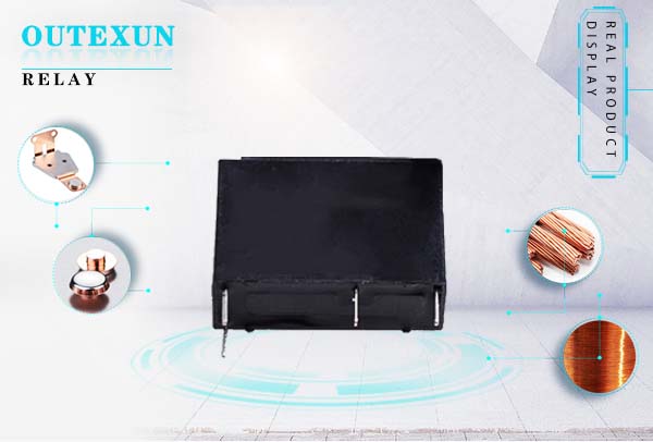 OTX46F继电器--4脚四脚3V5V9V12V24V48V10A常开20.5 x 7.2 x 15.3,OUTEXUN,YYH,OTX电磁功率继电器,