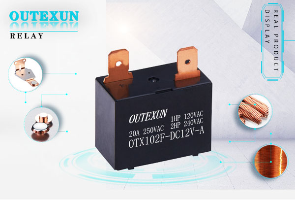 OTX102F继电器--4脚四脚3V5V9V12V24V48V25A常开30.1×15.7×33.3,OUTEXUN,YYH,OTX电磁功率继电器,