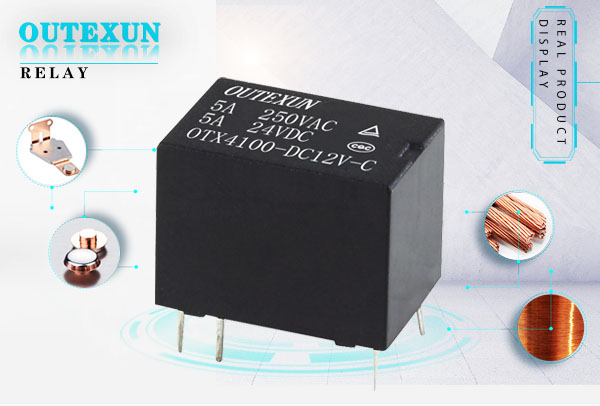 OTX4100继电器--6脚六脚3V5V9V12V24V48V5A3A转换15.7×11×12,OUTEXUN,YYH,OTX电磁功率继电器,超小型继电器