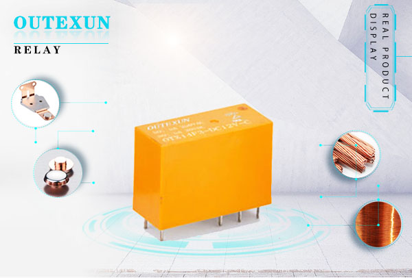 OTX14F3继电器--6脚六脚八脚8脚3V5V9V12V24V48V5A8A双开双闭转换29.5×13×20.6,OUTEXUN,YYH,OTX电磁功率继电器,