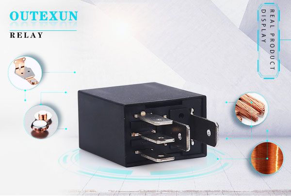 OTXV6继电器--4脚四脚5脚五脚12V24V120A常开转换常闭15.5×23×25.5,OUTEXUN,YYH,OTX电磁功率汽车继电器,